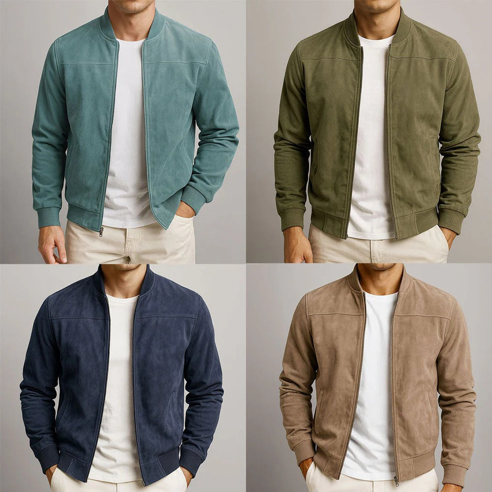 Charles | Veste homme effet daim