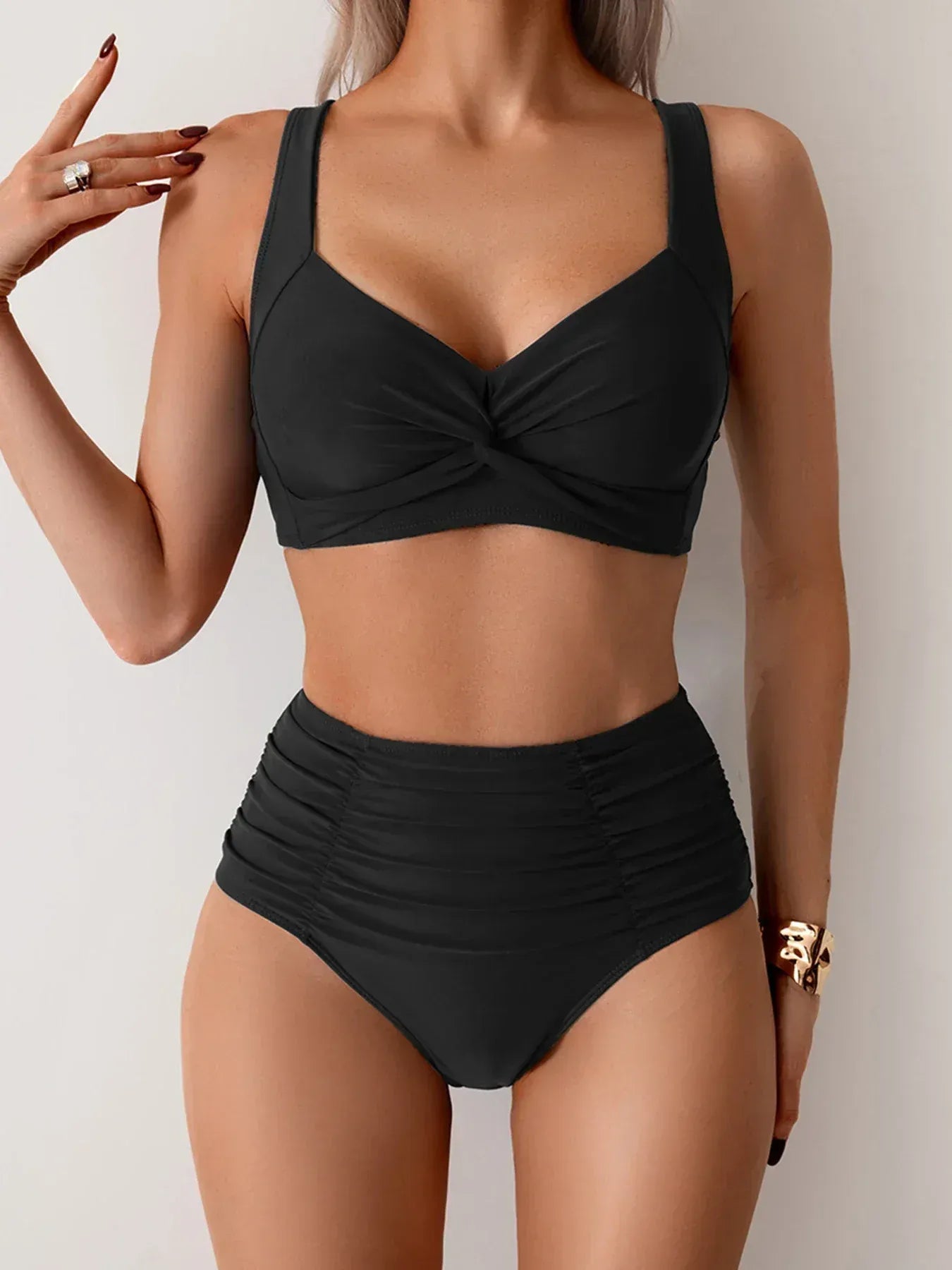 Maillot de bain sculptant taille haute Sofia