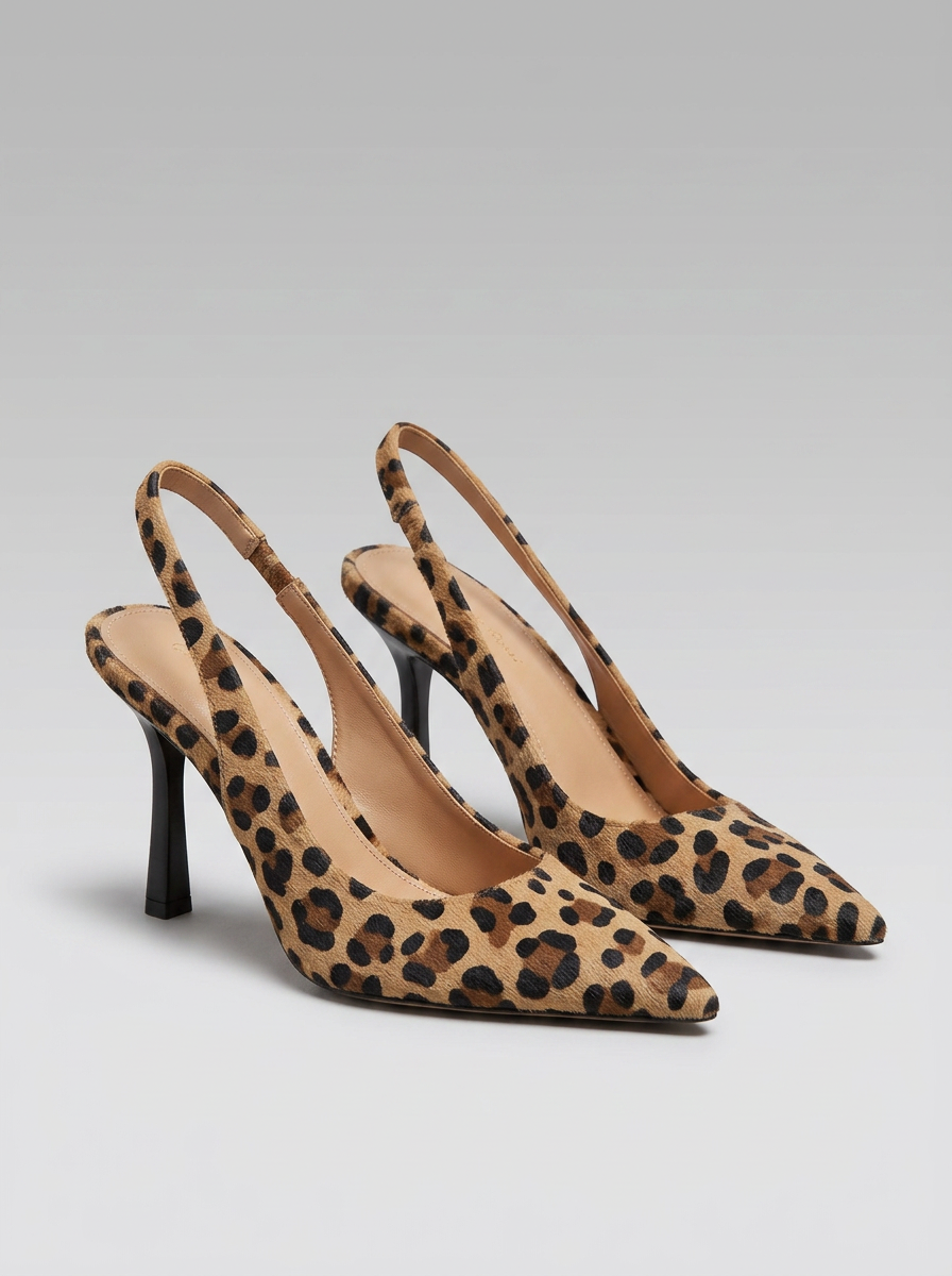 Avery™ | Tacones D’Orsay Leopardo