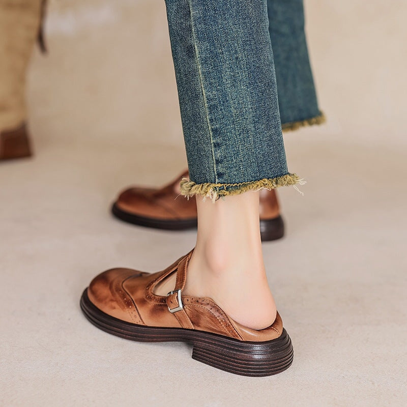 Verda - Elegantes zapatos de piel