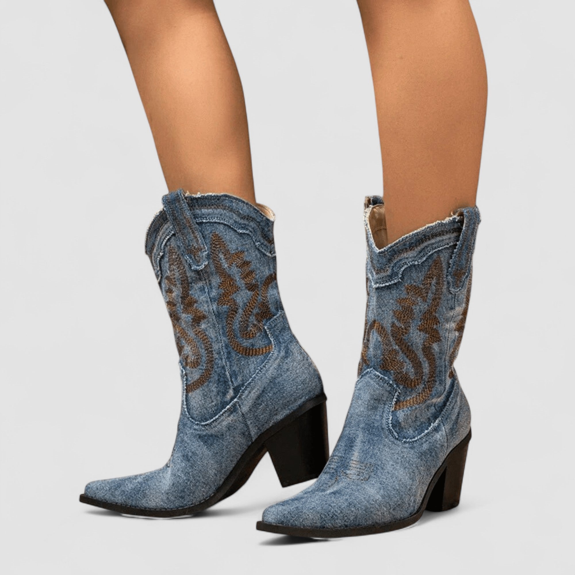 Bottes en denim orthopédiques Selena
