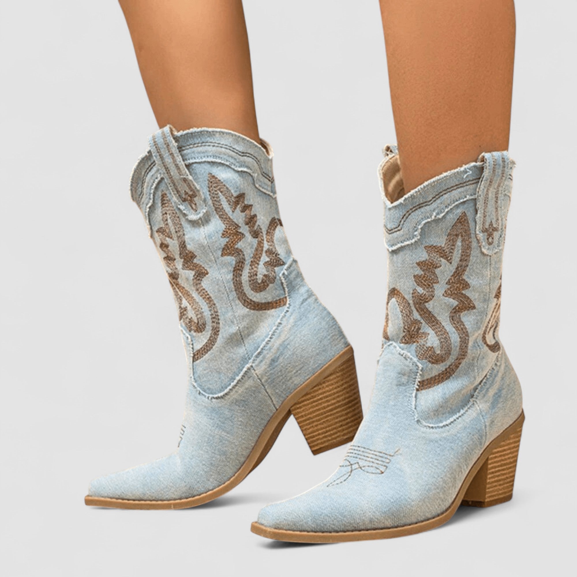 Bottes en denim orthopédiques Selena