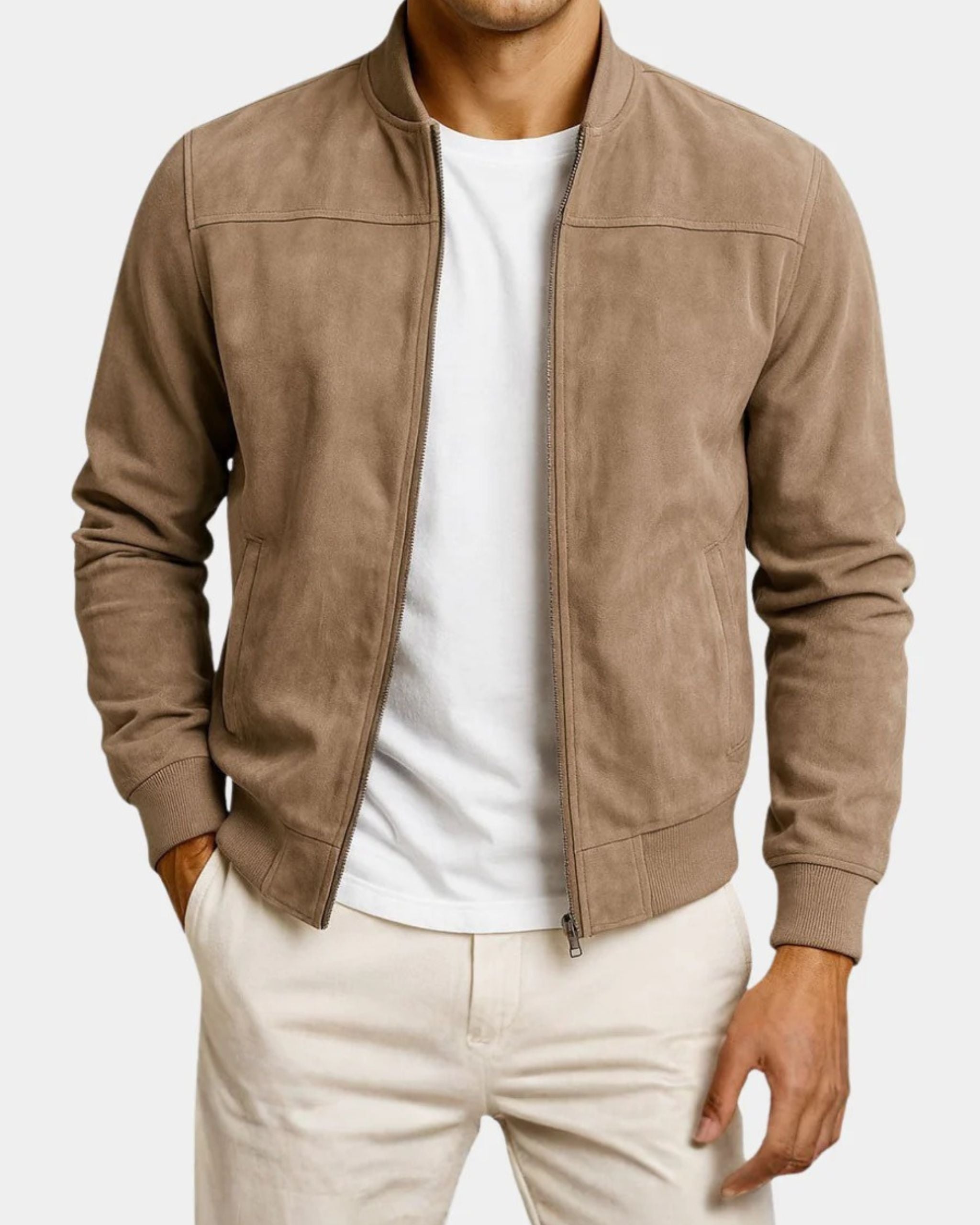Charles | Veste homme effet daim