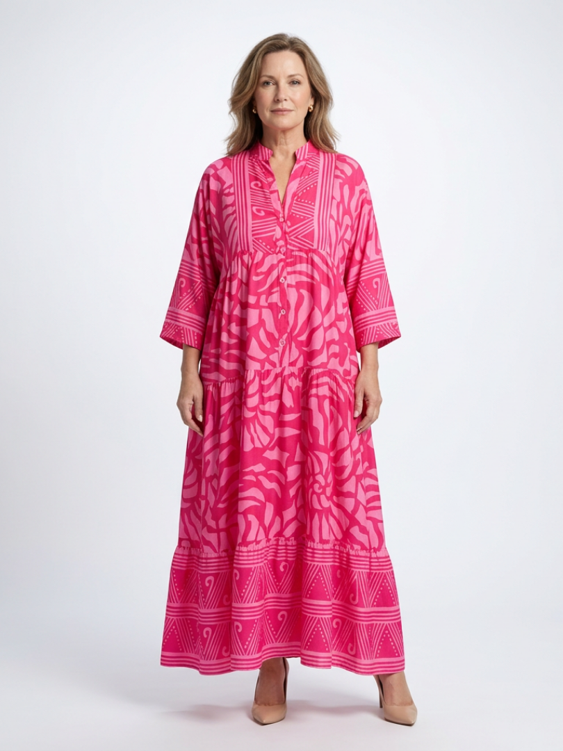 Robe midi boutonnée Marielle