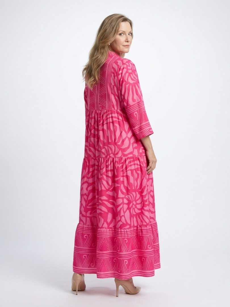 Robe midi boutonnée Marielle