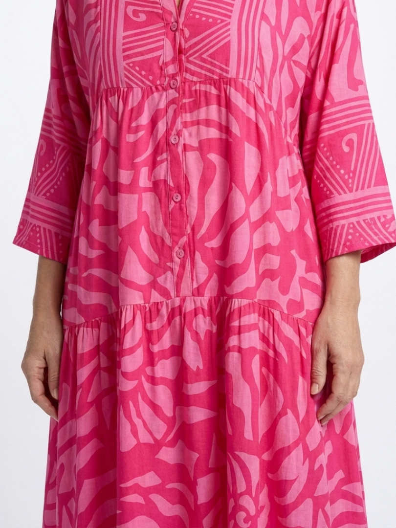 Robe midi boutonnée Marielle