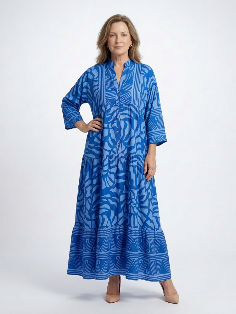 Robe midi boutonnée Marielle