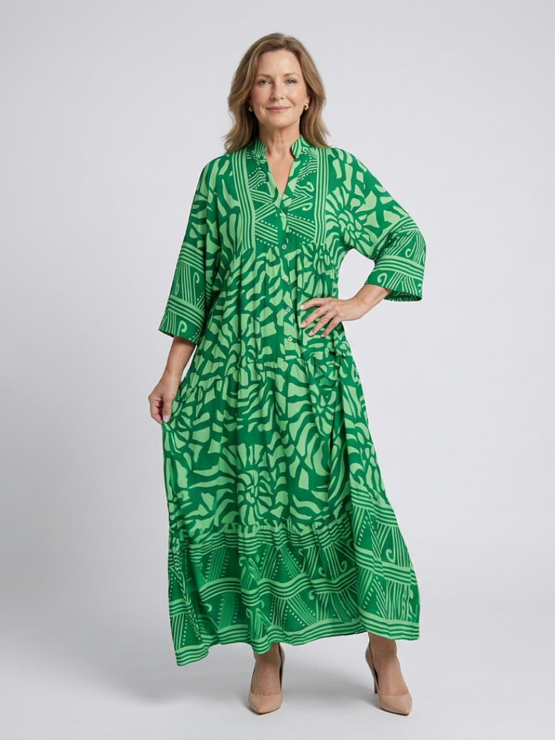 Robe midi boutonnée Marielle