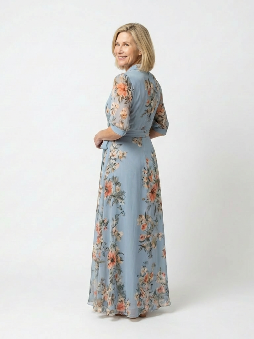 Robe portefeuille longue Elowen