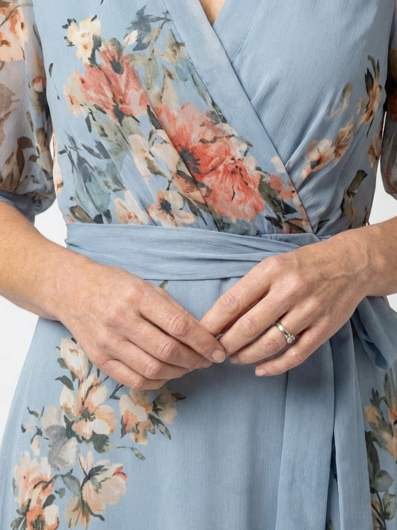 Robe portefeuille longue Elowen