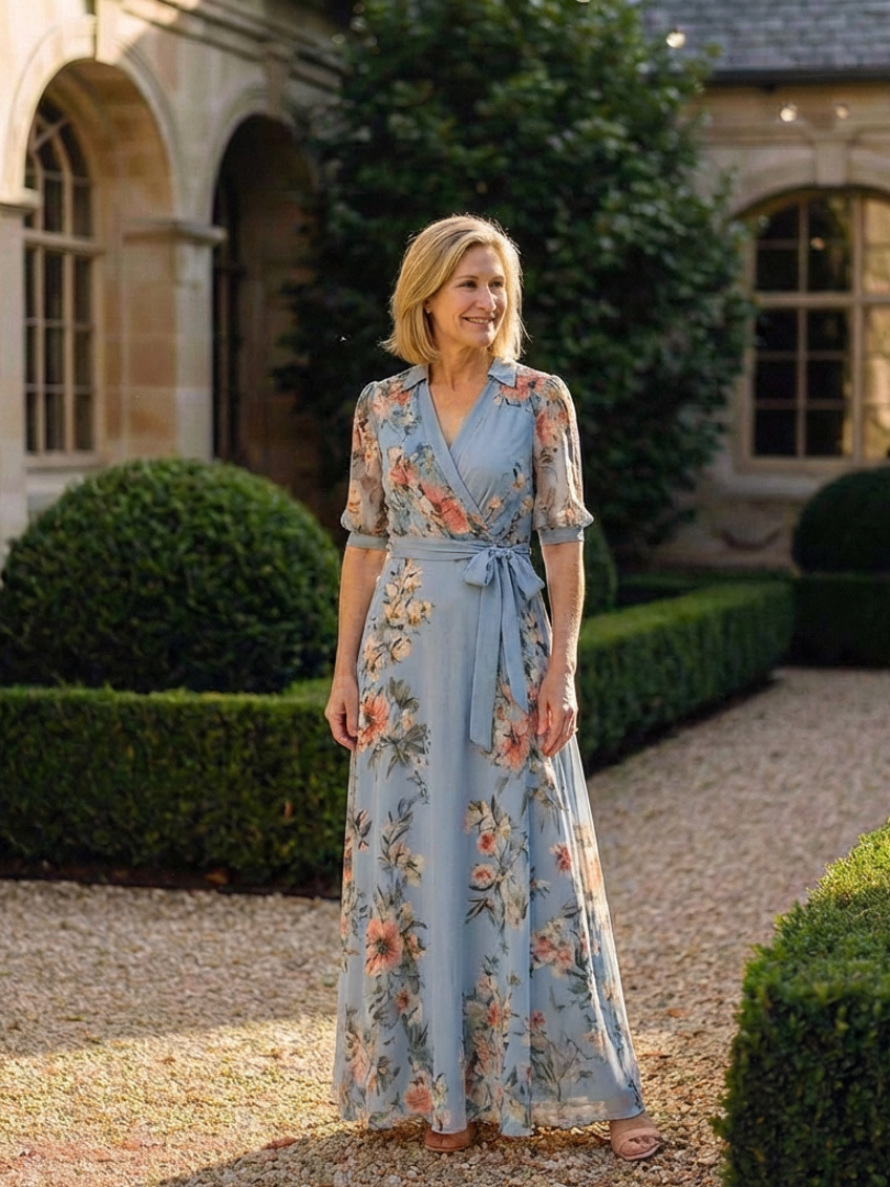 Robe portefeuille longue Elowen